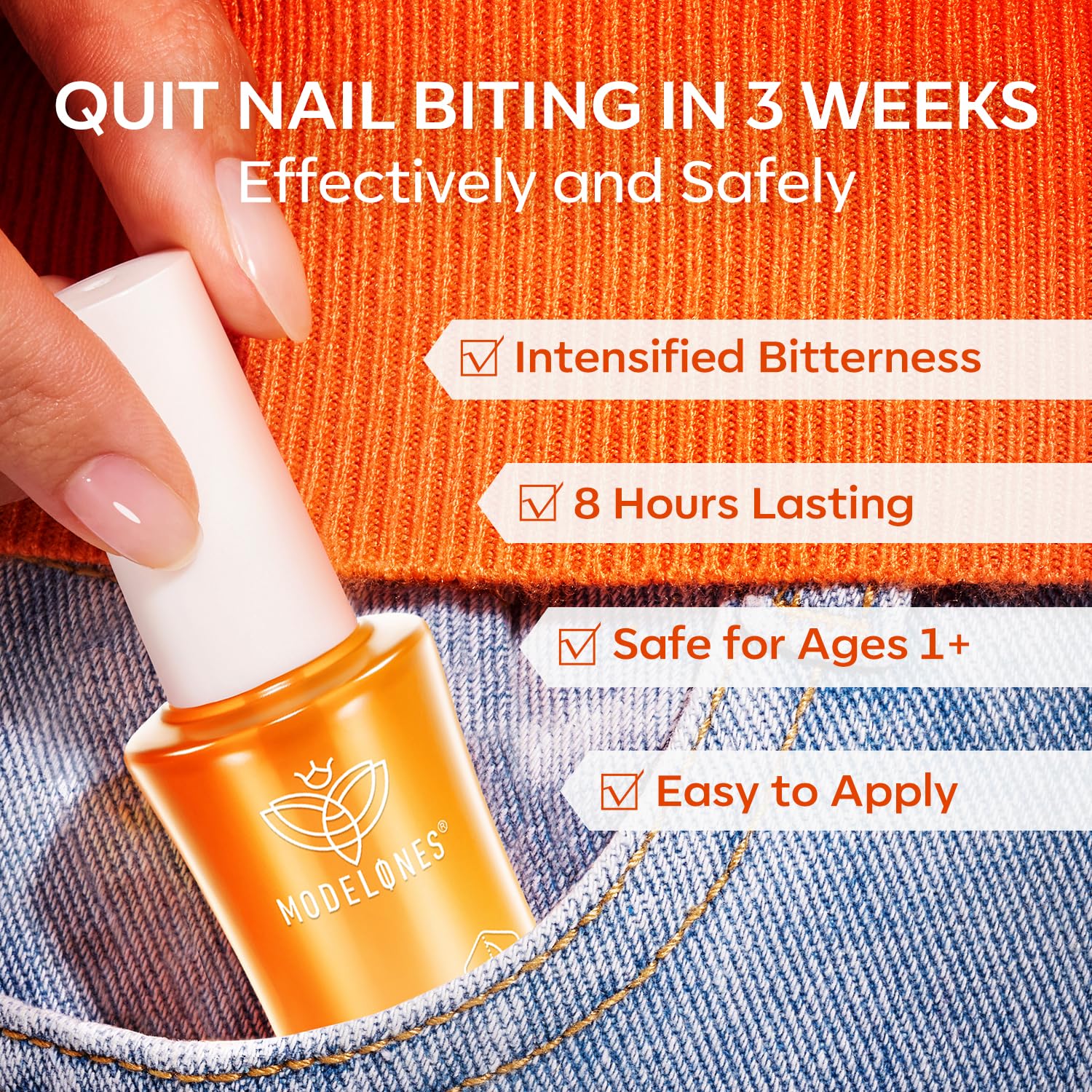 Modelones easy brush application fits kids and adults routines.