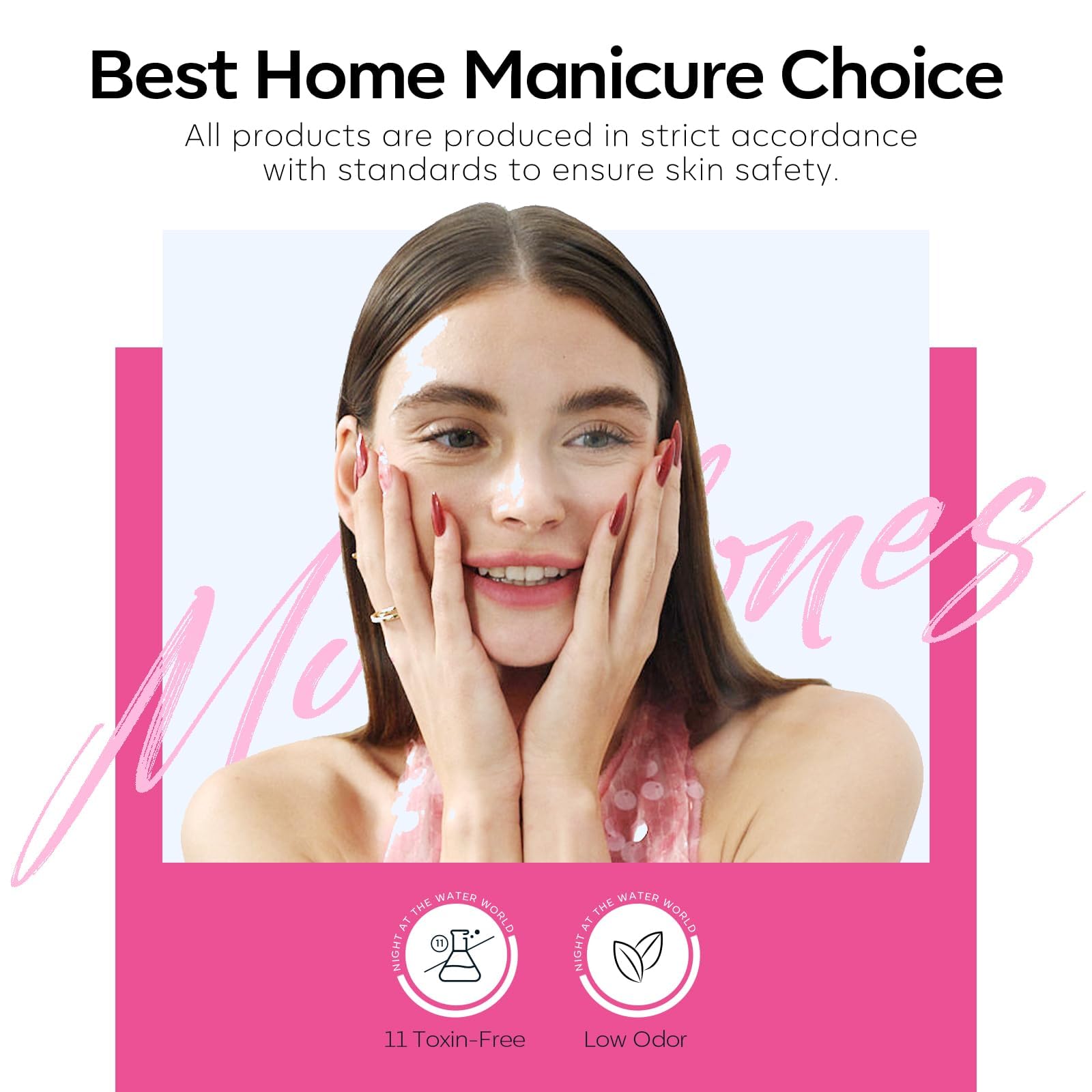 modelones Easy-glide brush supports smooth, even gel application