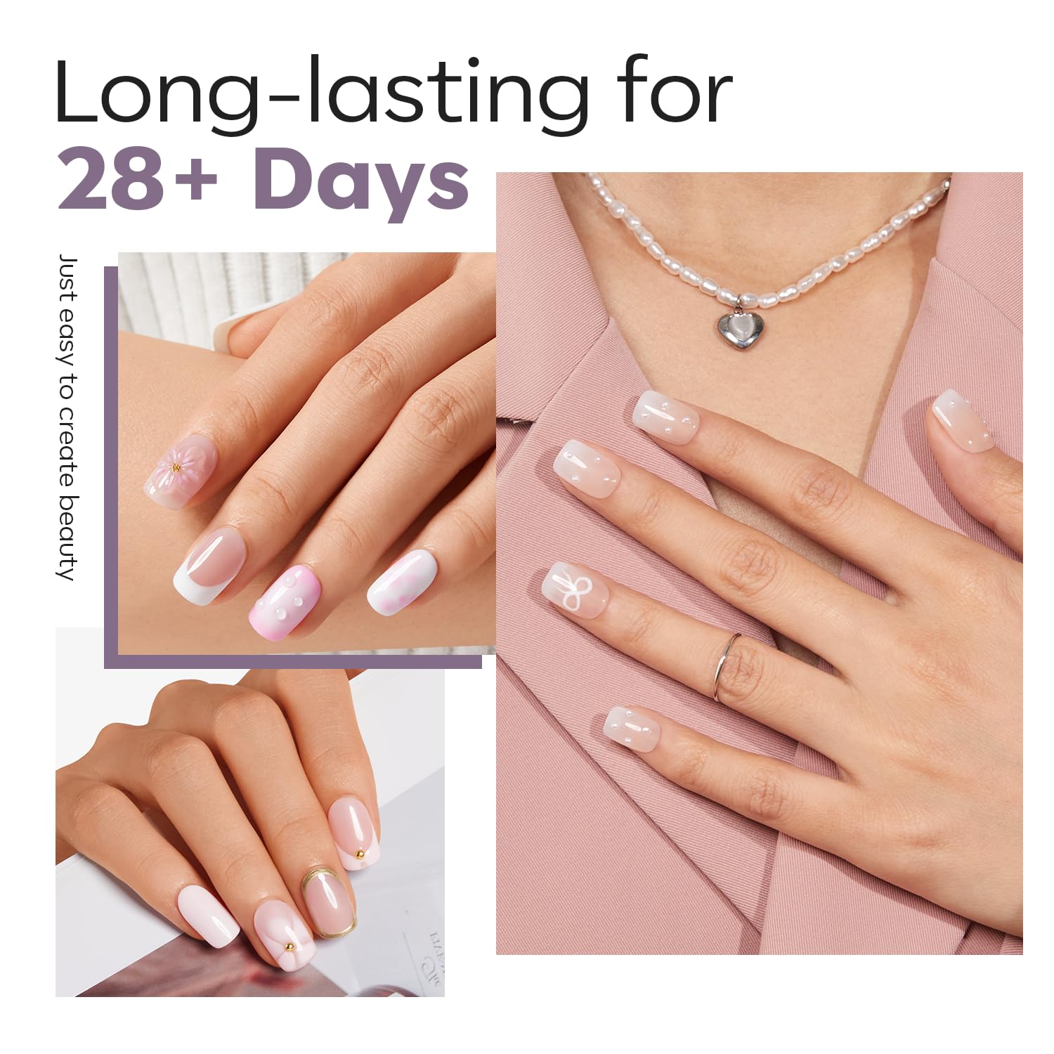 Modelones 15 sizes provide precise fit for every nail.