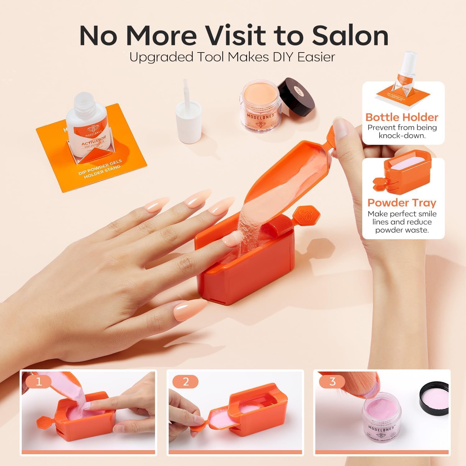 Modelones beginner-friendly instructions make home manicures easy and enjoyable