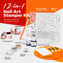 Modelones french-tip-stamper with replacement heads captures precise French manicures