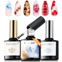 Modelones gel base coat bottle for strong adhesion and long wear.