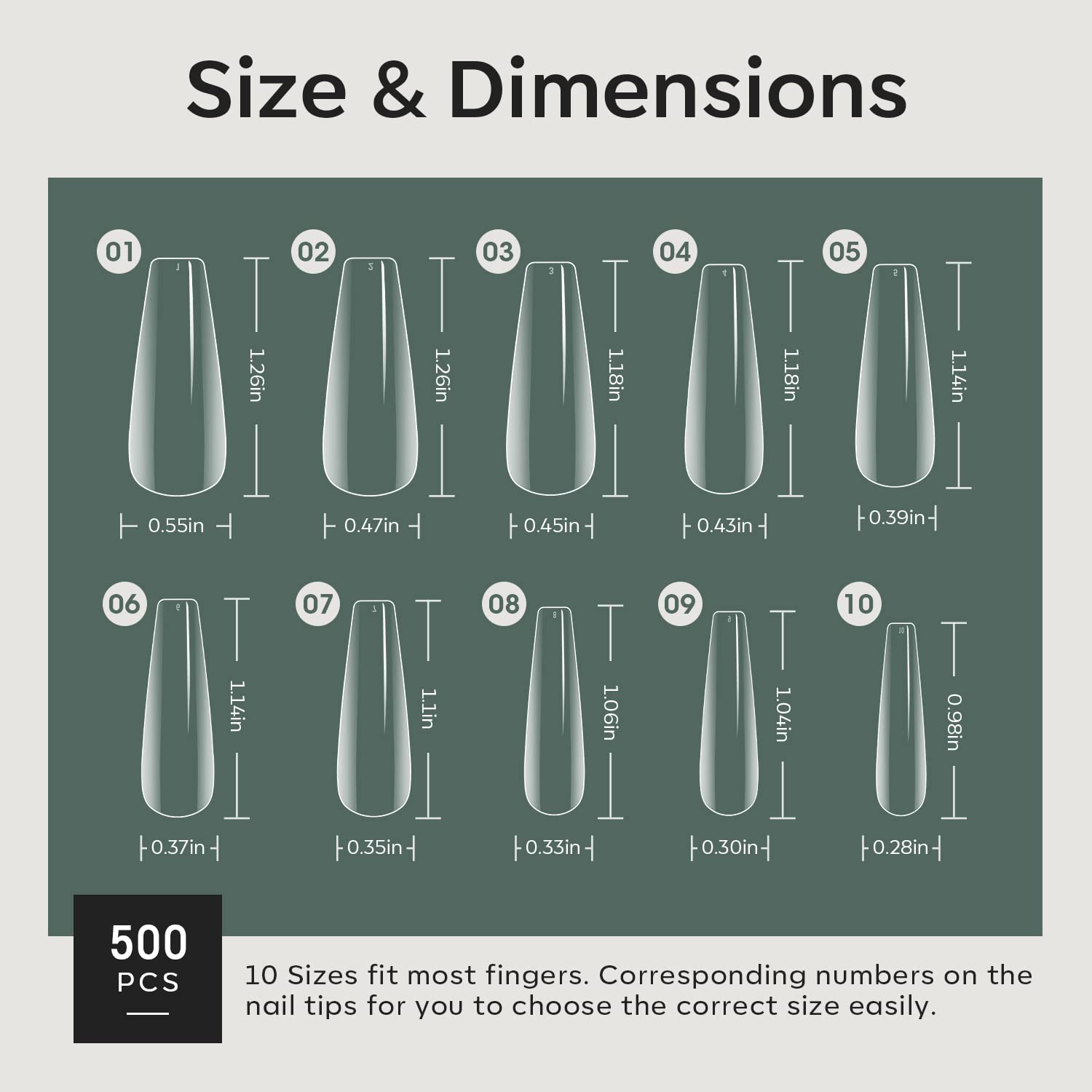 Modelones gel-extension nail tips compatible with acrylic and dip powders