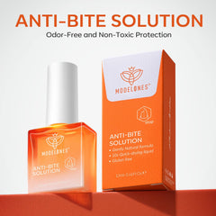 Modelones gel nail biting treatment brush shown for precise, mess-free application.