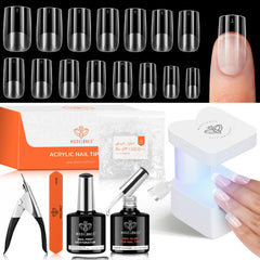 Modelones gel nail kit with compact lamp for at-home salon results