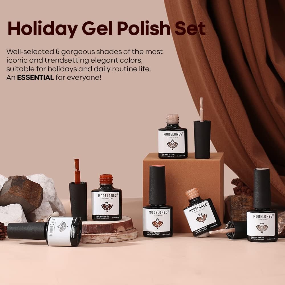 Modelones gel nail polish bottle collection shows professional grade finishes.