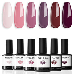 modelones gel polish bottles arranged for a salon-quality at-home manicure experience.