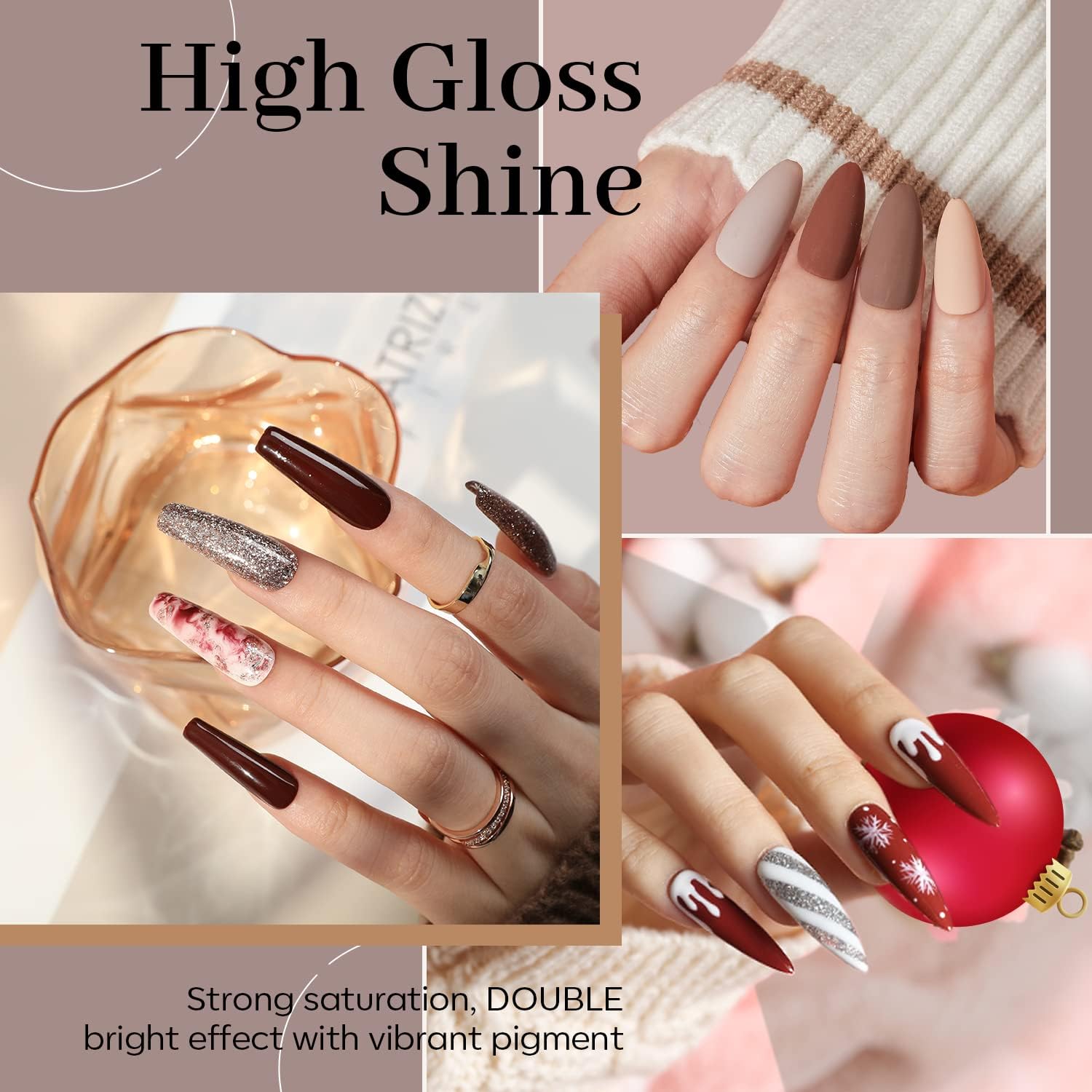 Modelones dark red shade ideal for classy winter looks.