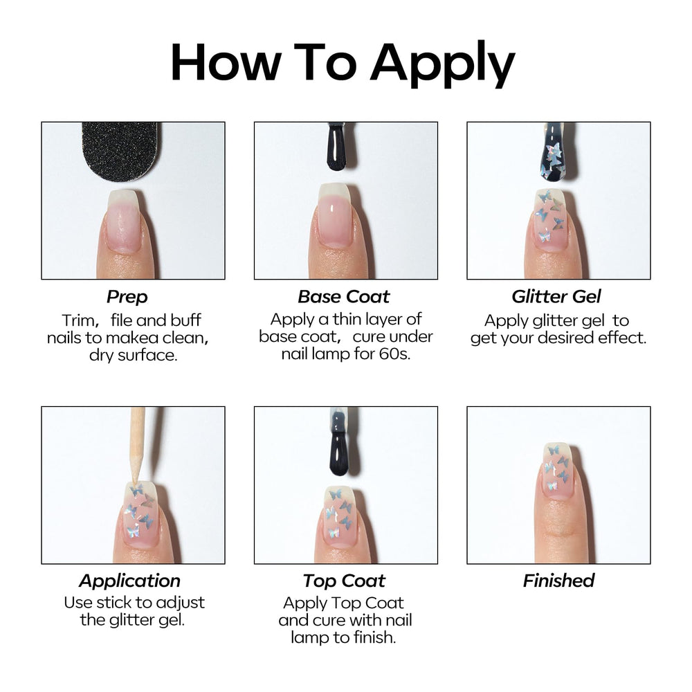 Modelones six color set and ornaments for versatile mani options