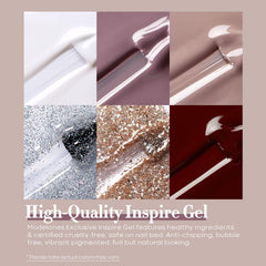 Modelones brown gel polish adds rich color to everyday nails