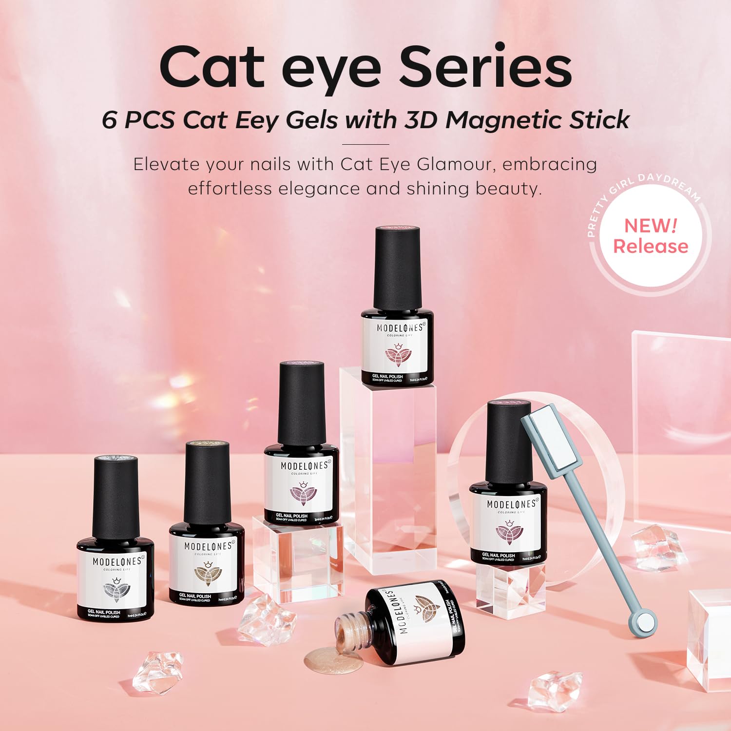 Modelones easy application gel polish supports beginners.
