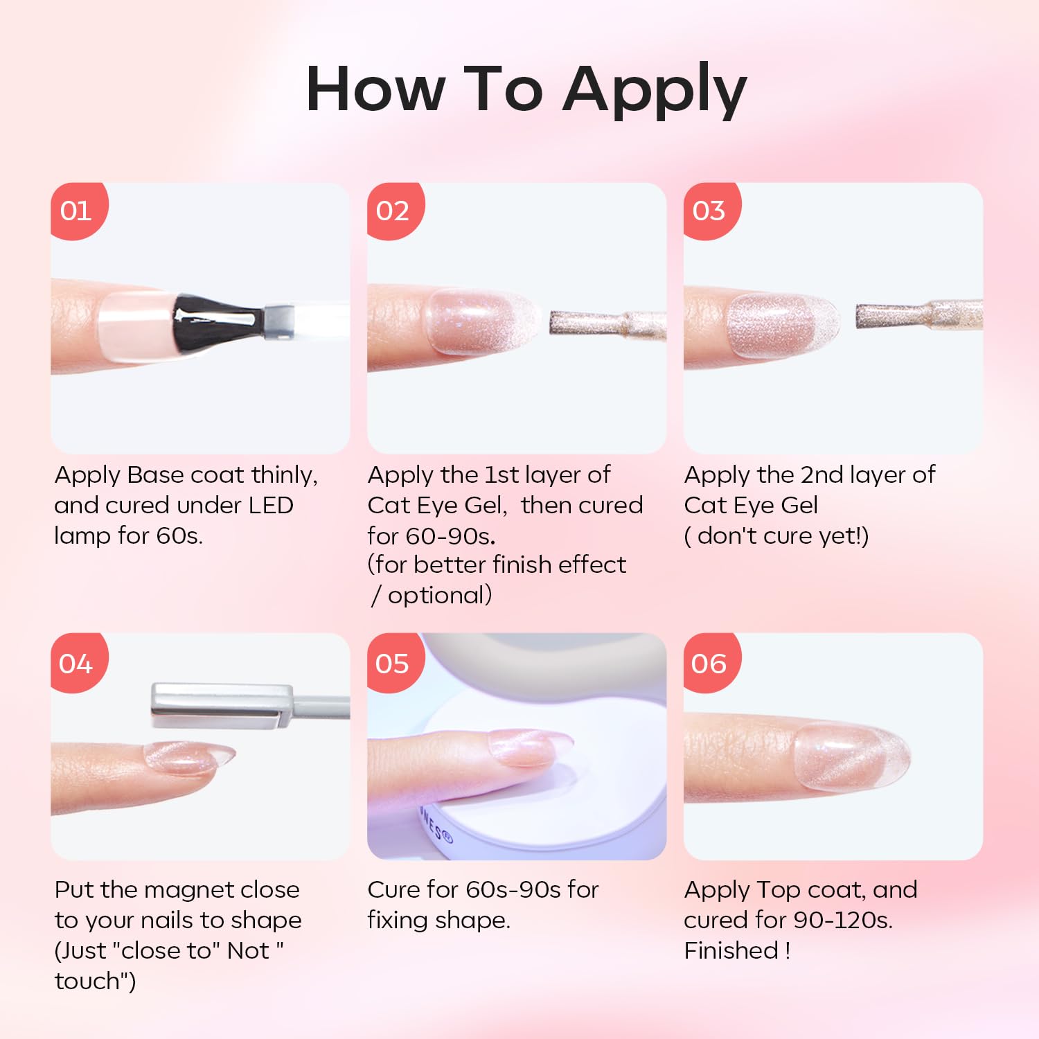 Modelones Inspire Gel technology provides long-lasting shine.