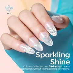 Modelones laser butterfly gel polish creates iridescent wing details