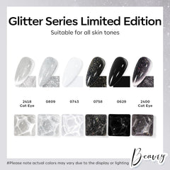 Modelones gel nail polish set magnet cat-eye white for glossy home nails