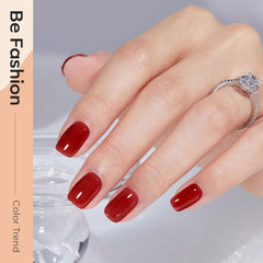 Modelones tortoise shade gel polish swatch for sophisticated nails