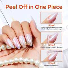 Modelones barrier dries in 30 seconds for faster nail prep.