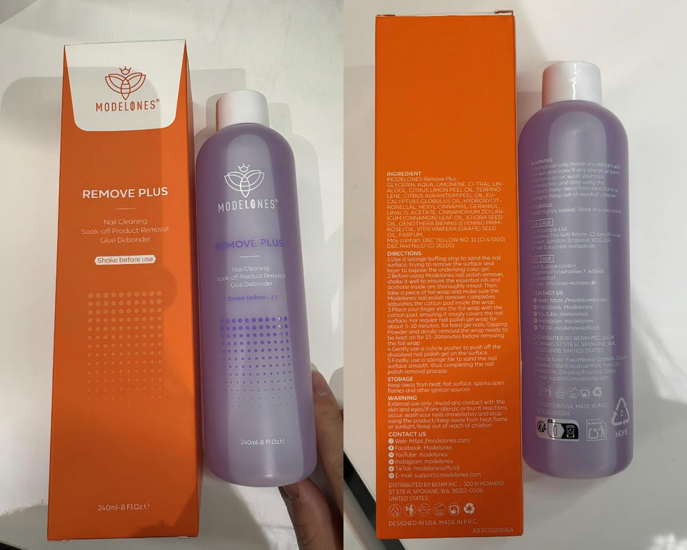 Modelones gel polish removal in minutes for gel wearers.