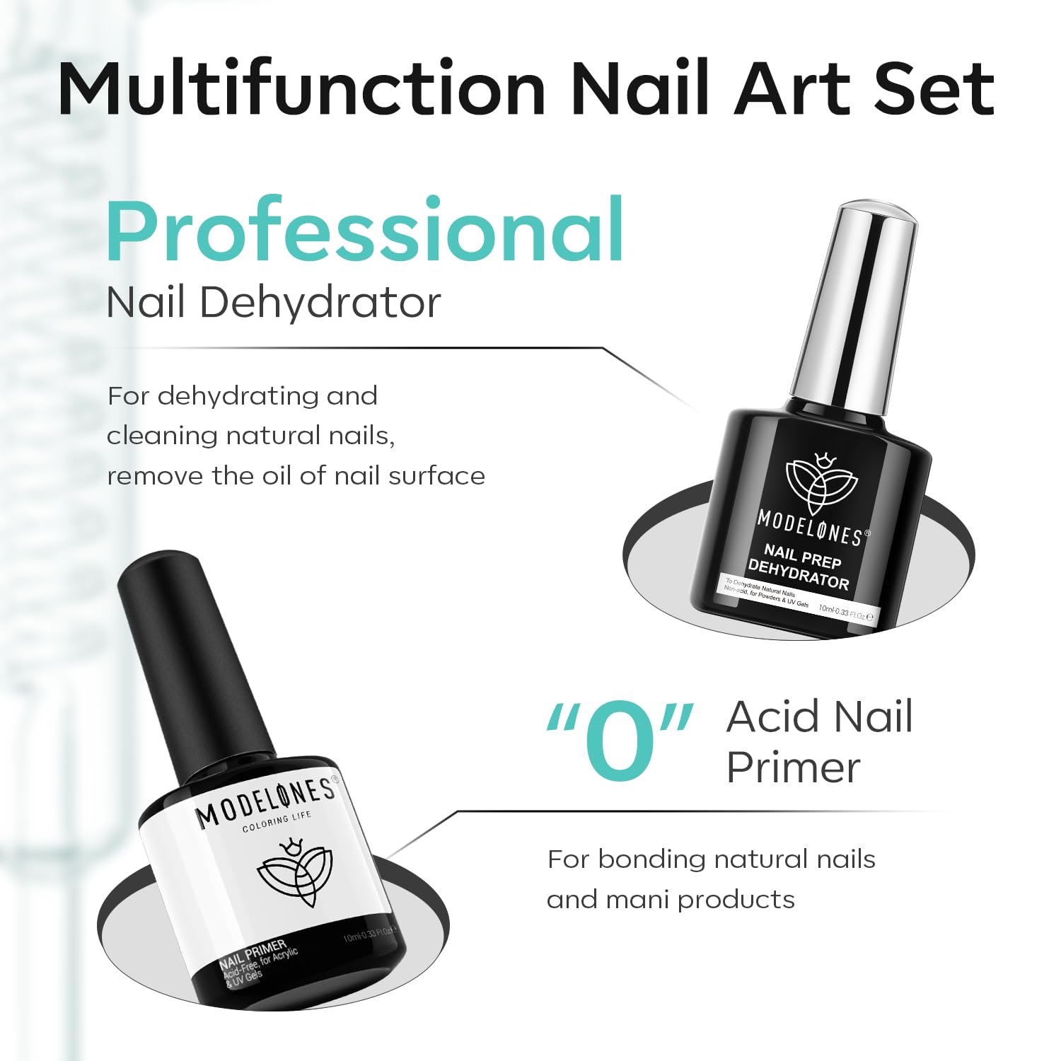 Modelones gel top coat 10ml seals shine and protects the manicure.