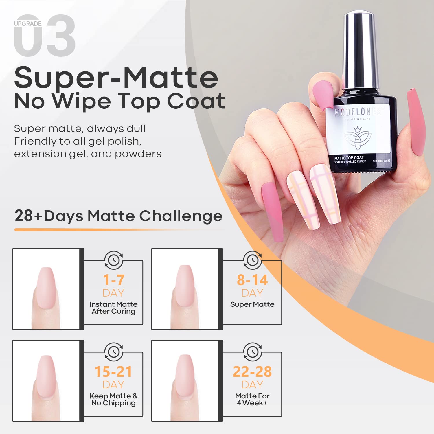 Modelones gift box 3pc set 10ml for at home gel nails