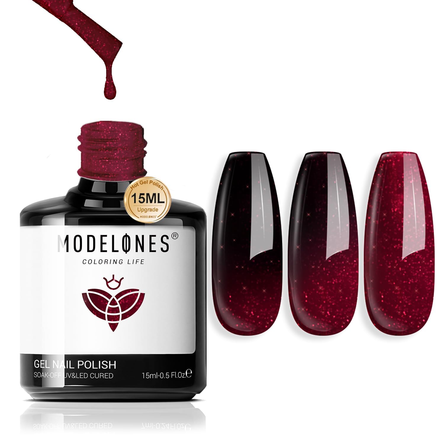 Modelones valentine gift gel polish kit for nail art lovers.