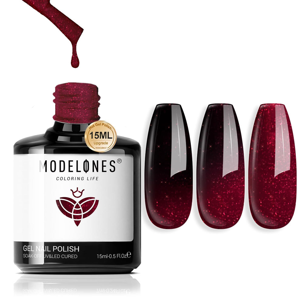 Modelones valentine gift gel polish kit for nail art lovers.