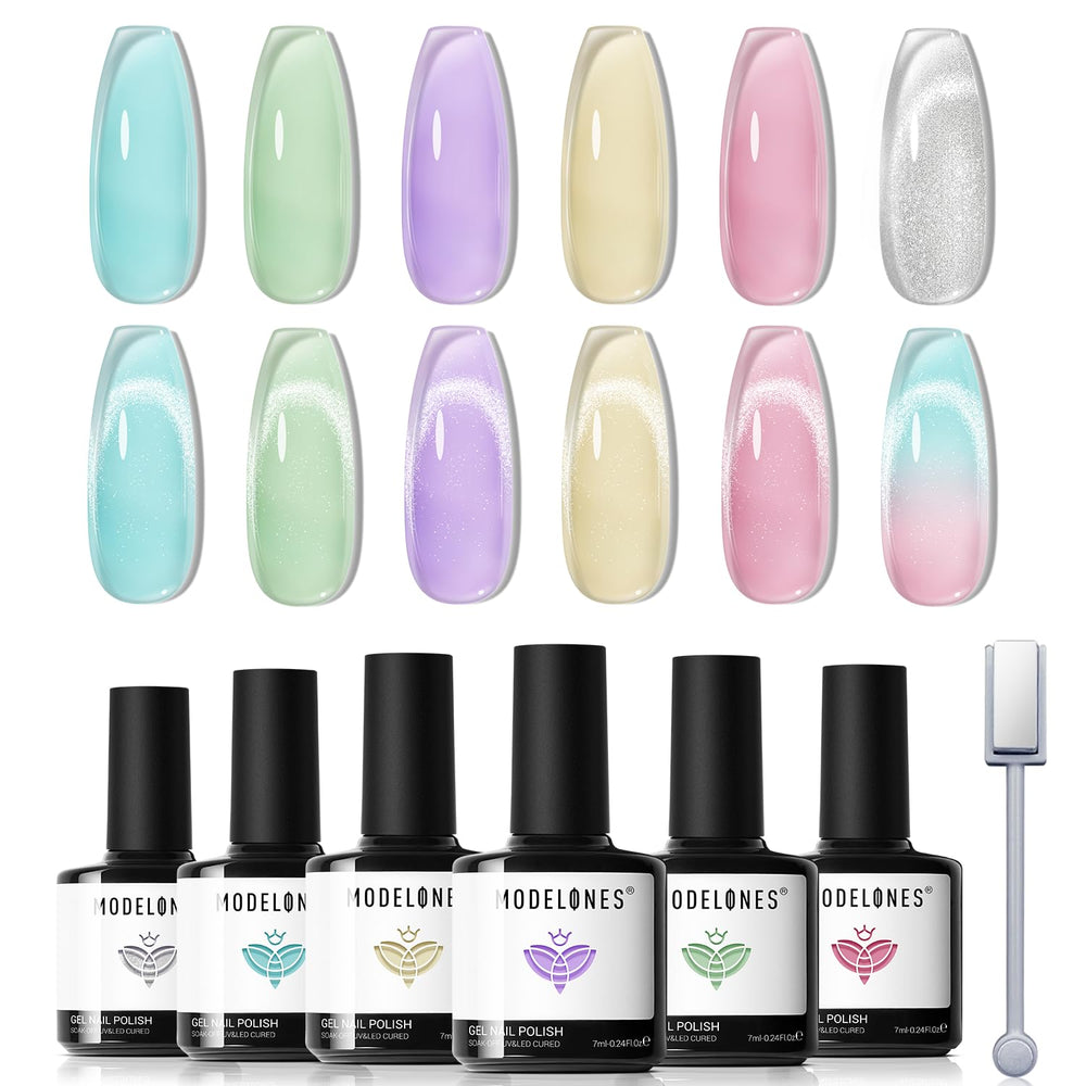 Modelones gift-ready set for nail lovers, ideal for daily wear and parties.