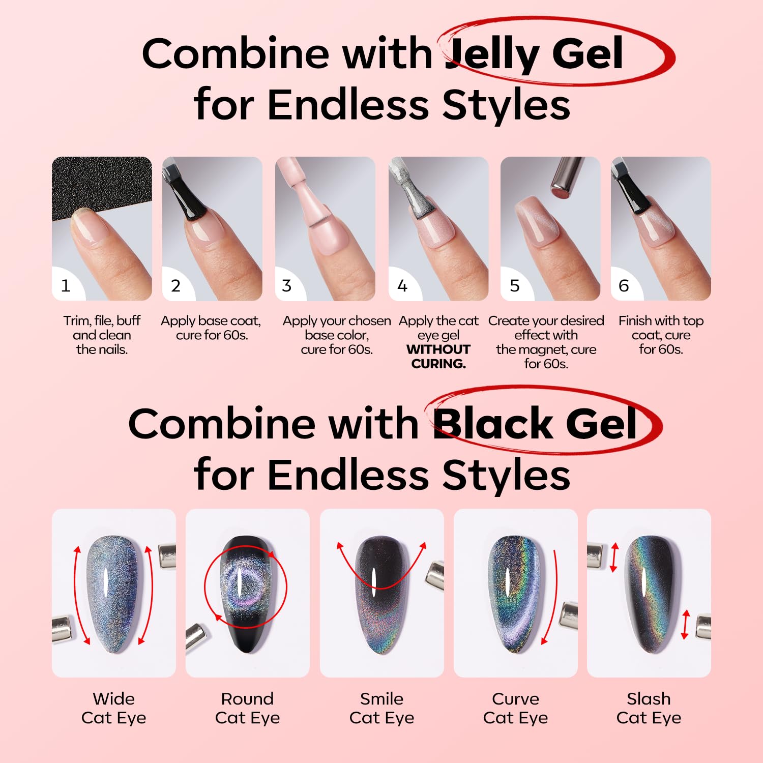 Gift-ready Modelones red gel polish set for celebrations