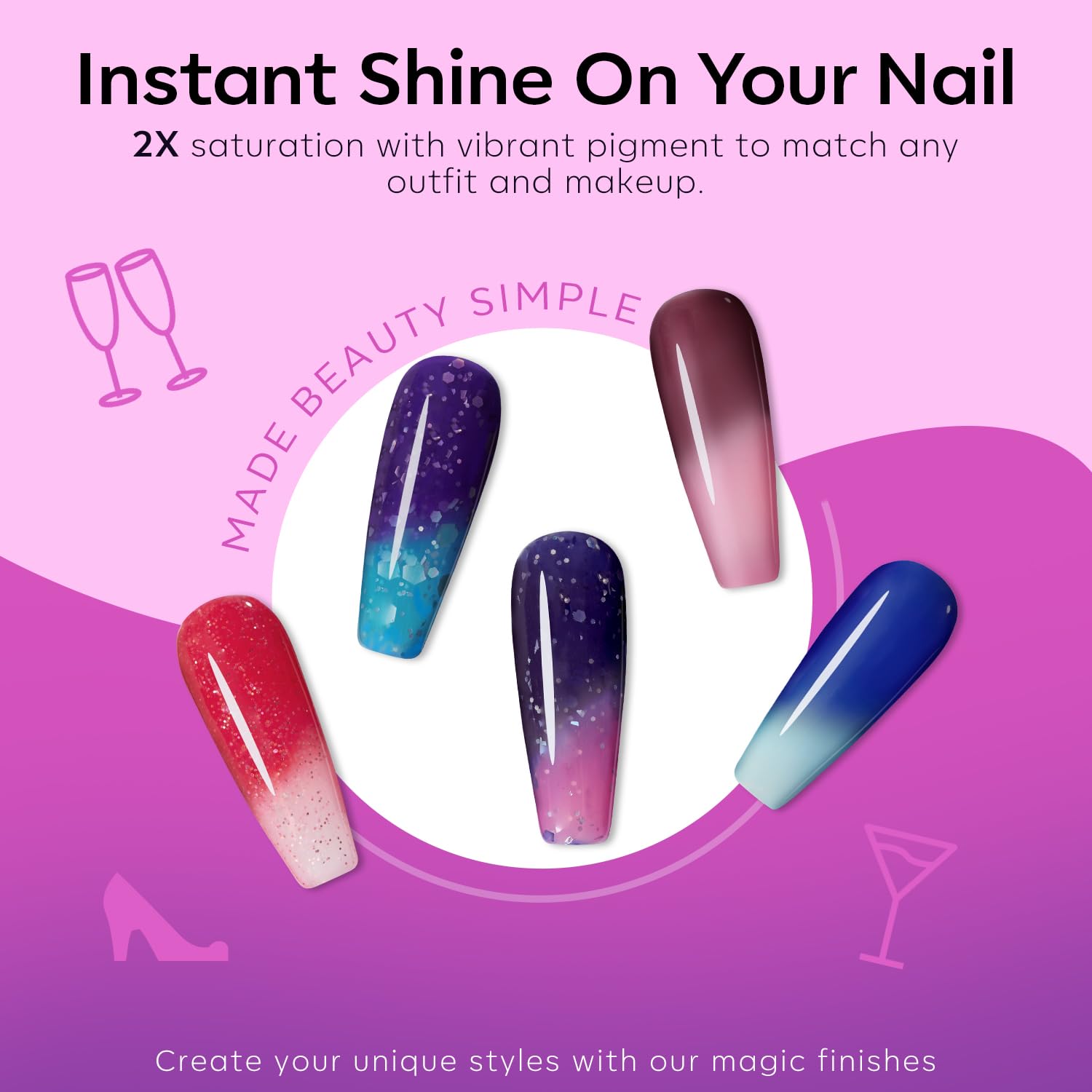 Modelones gift-ready salon-quality nail polish kit for gifting