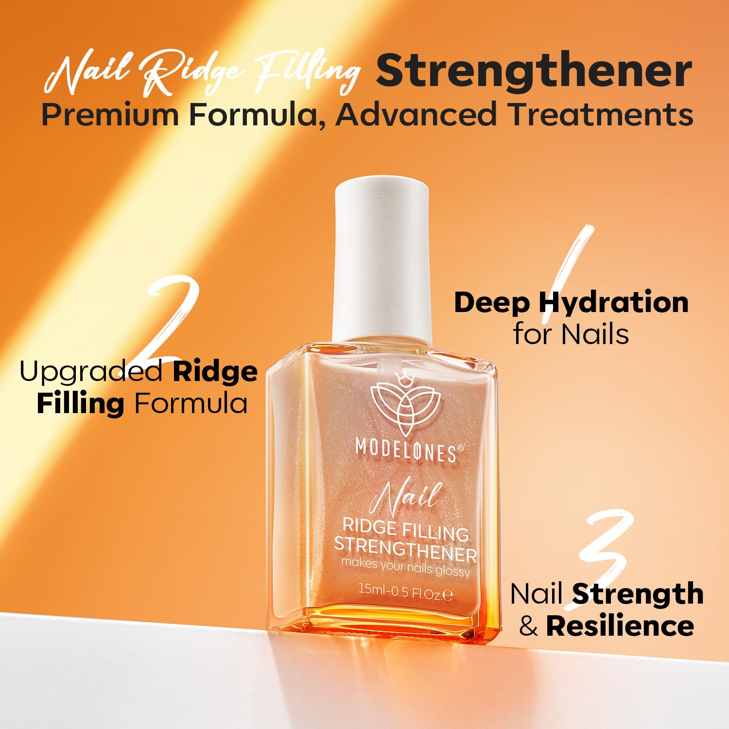 Modelones glitter finish adds subtle shine suitable for everyday wear.