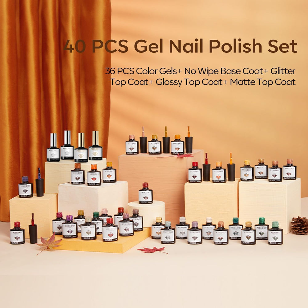 Modelones glitter top coat bottle adds festive sparkle