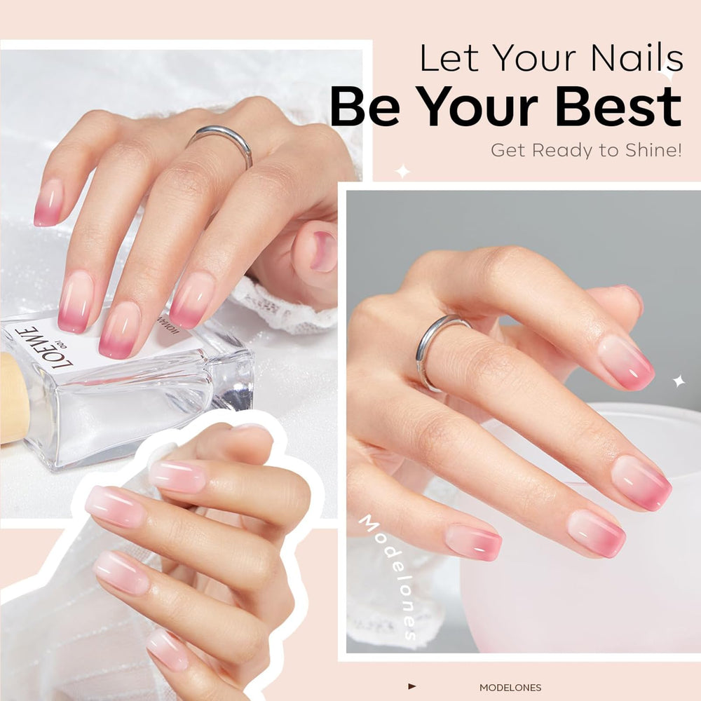 Modelones healthy glossy finish with a low-odor formula.