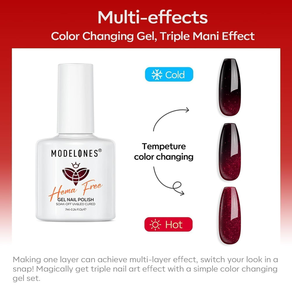 Modelones hypoallergenic, TPO-free formula supports safer at-home manicures.