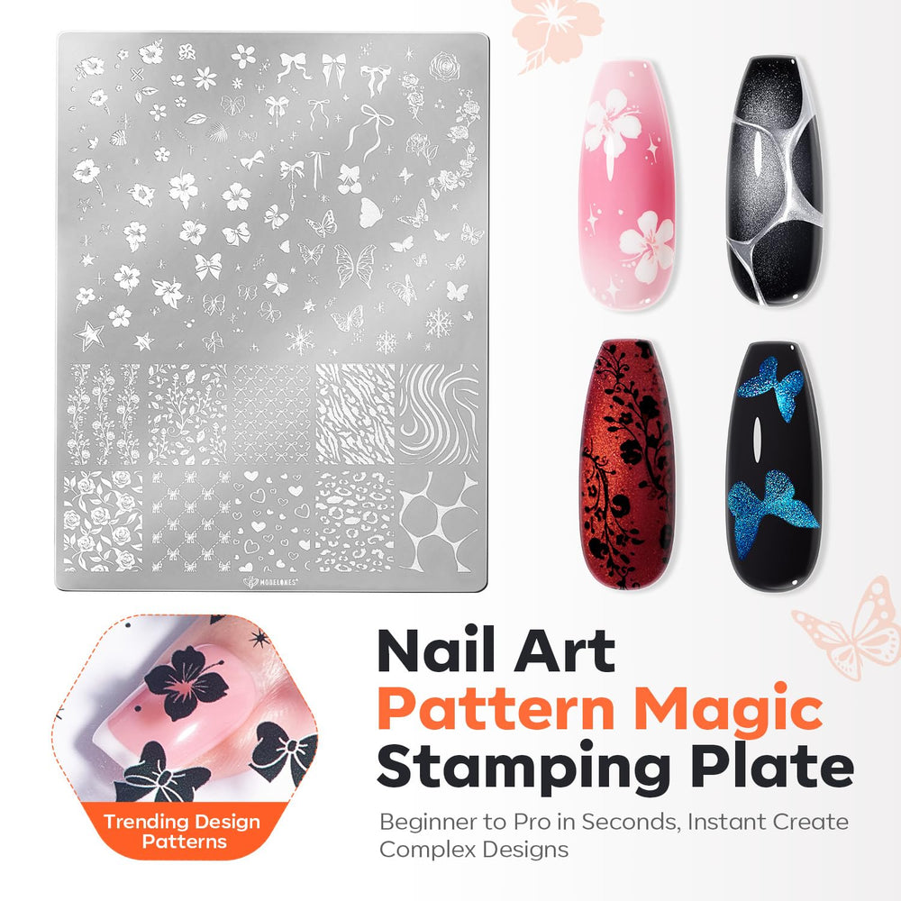 Modelones high-pigment painting gels deliver crisp stamping and even color