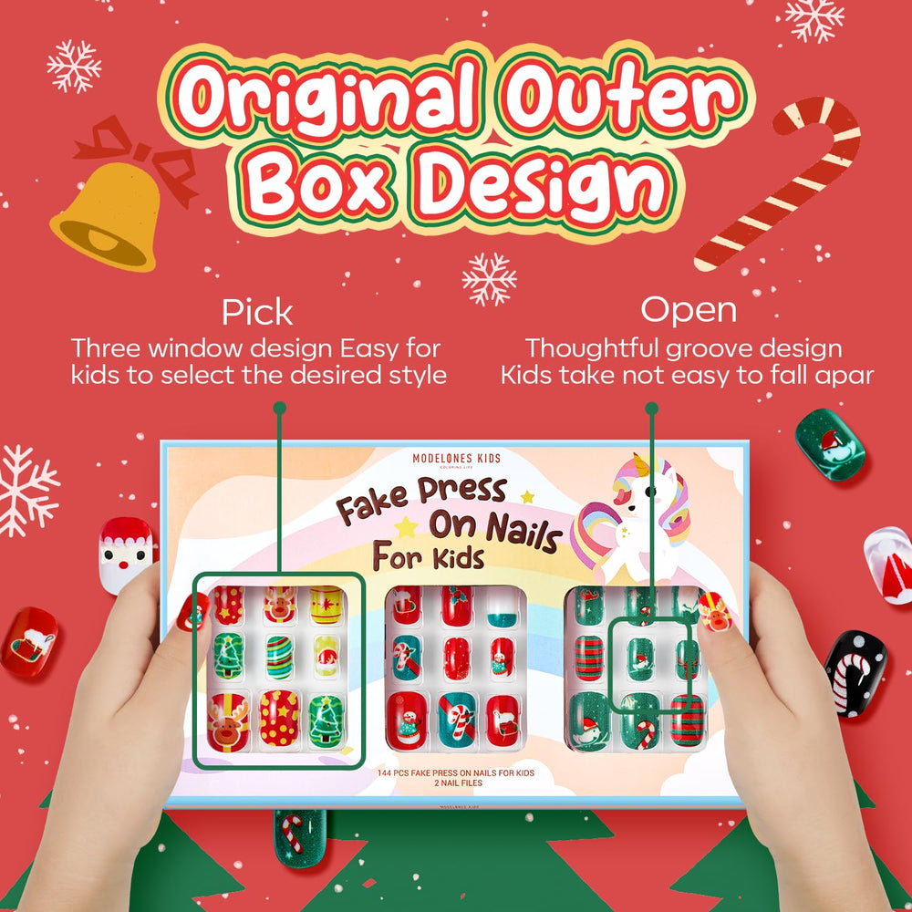 Modelones kids nails pre-glue for quick, kid-friendly application.