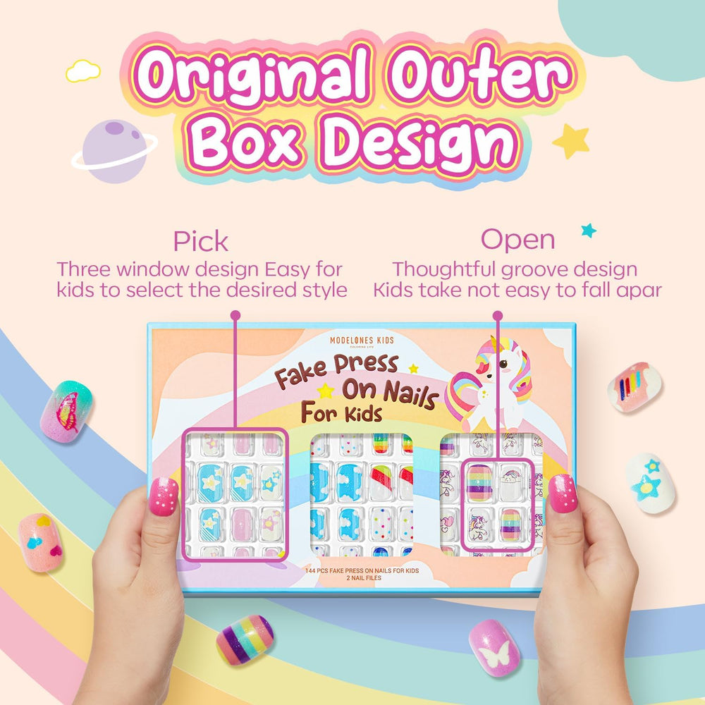 Modelones ABS material offers durable, non-toxic nails for kids.