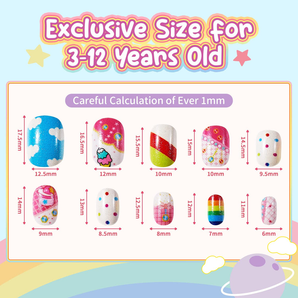 Modelones kids press-on nails durable and reusable for creativity days.
