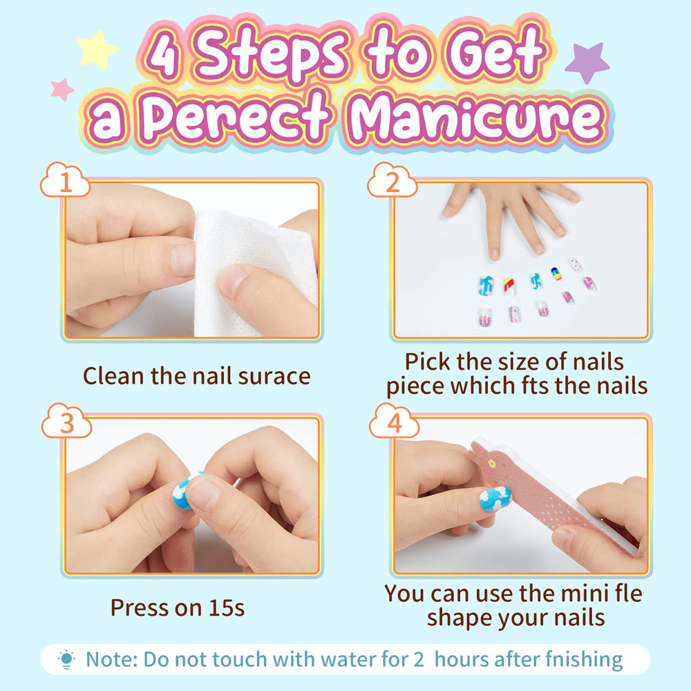 Modelones kids press-on nails gift idea for girls 7-12 during holidays.