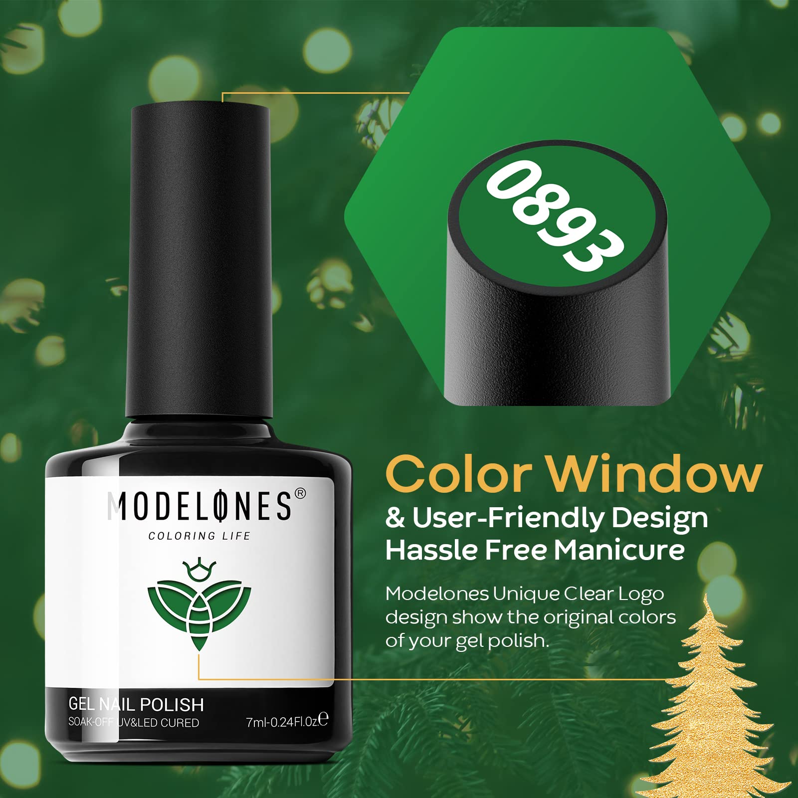 Modelones gel nail polish kit packaging ready for gifting and home use.