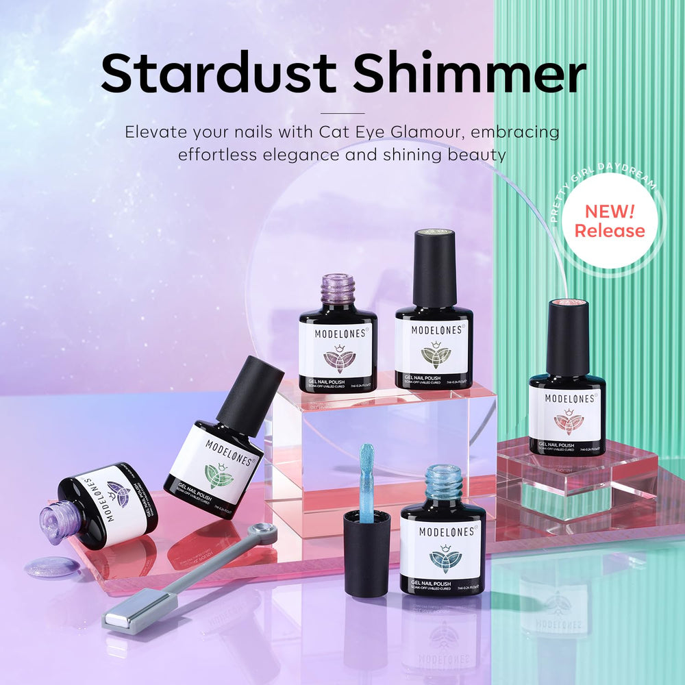 Modelones Cat Eye Nail Art LED Kit for DIY manicures