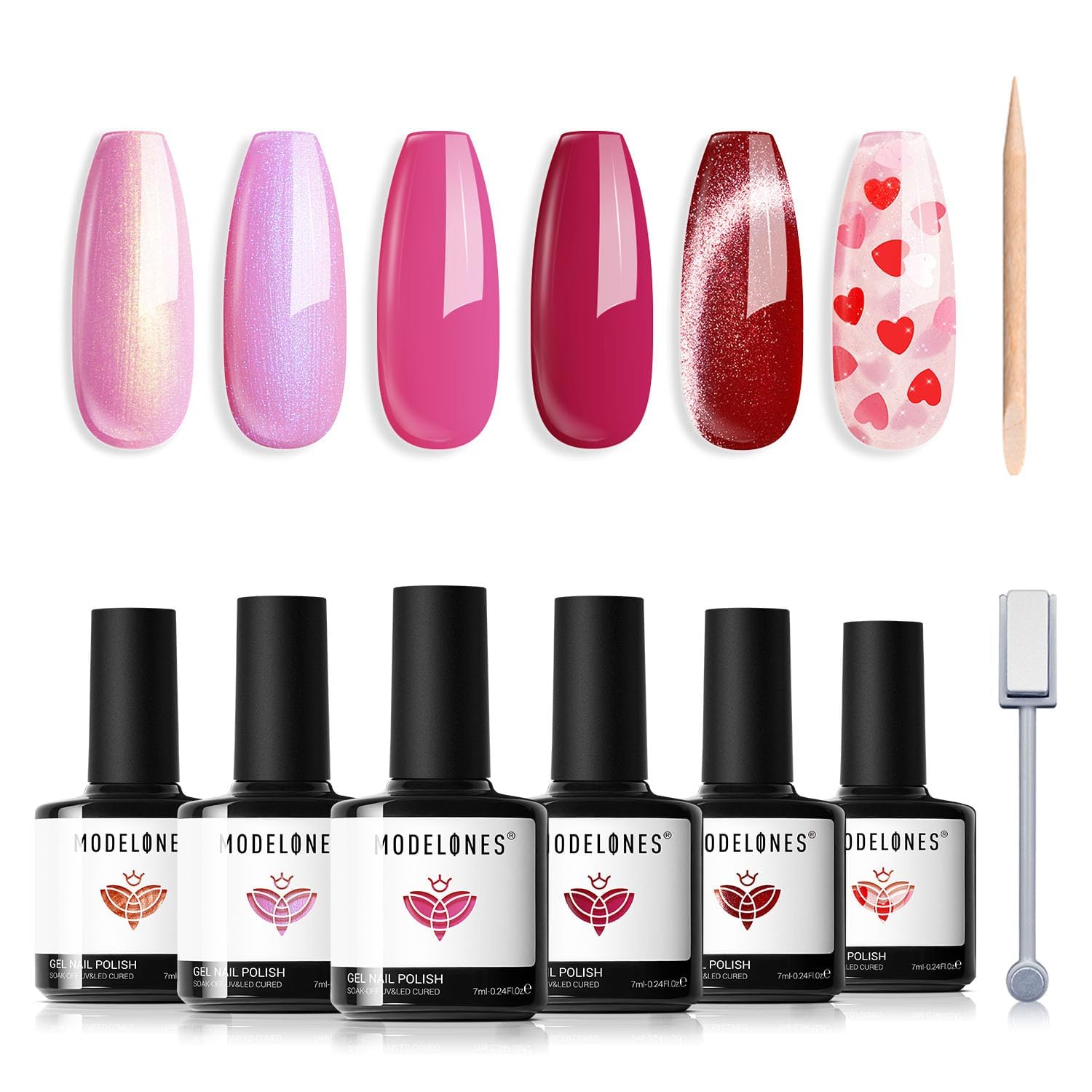 modelones LED soak-off manicure set for at-home pro-looking results