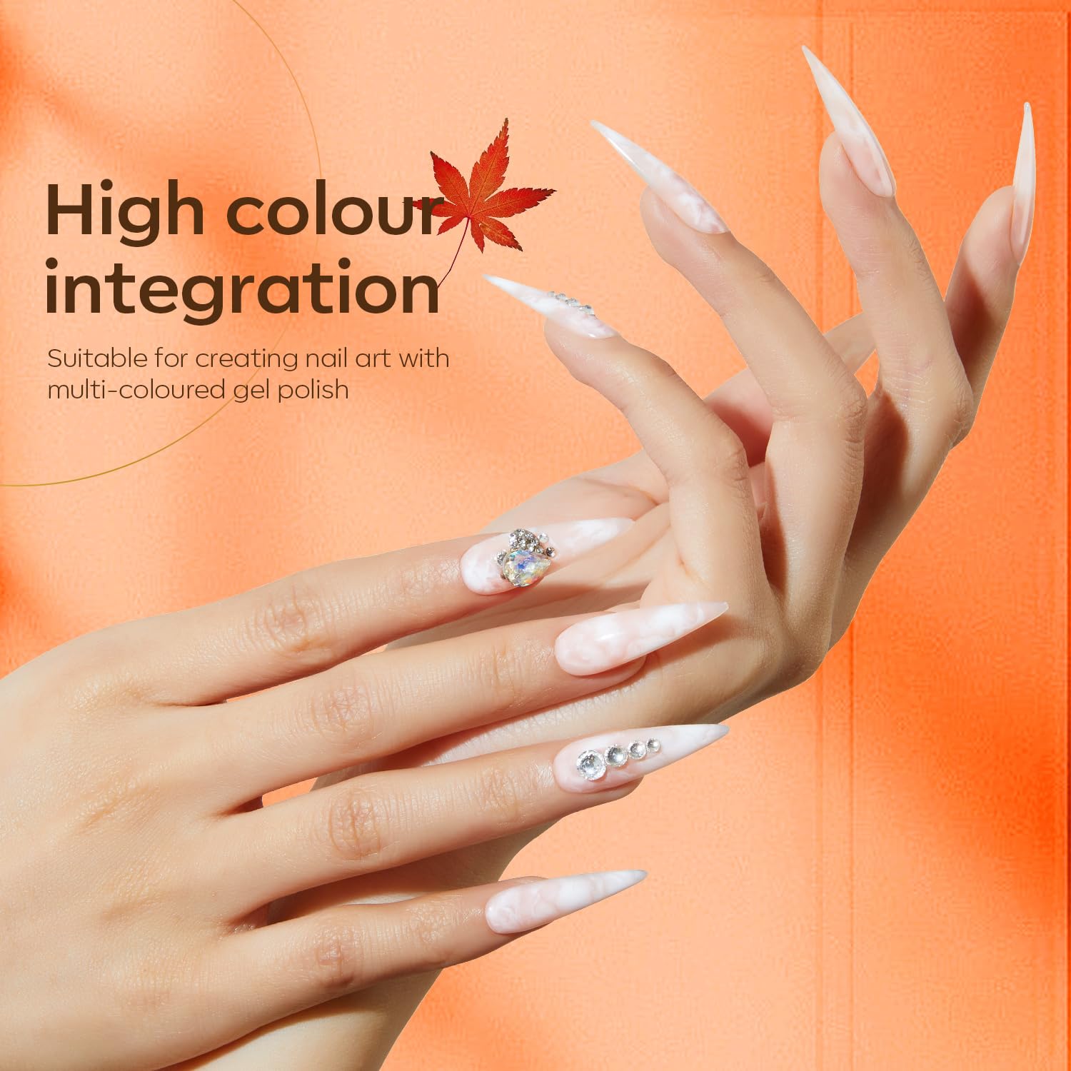 Modelones long-lasting finish with blooming gel lasting weeks with proper cure.