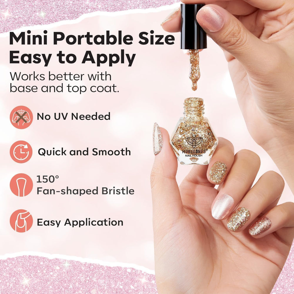 Modelones long-lasting shine, chip-resistant finish for busy days