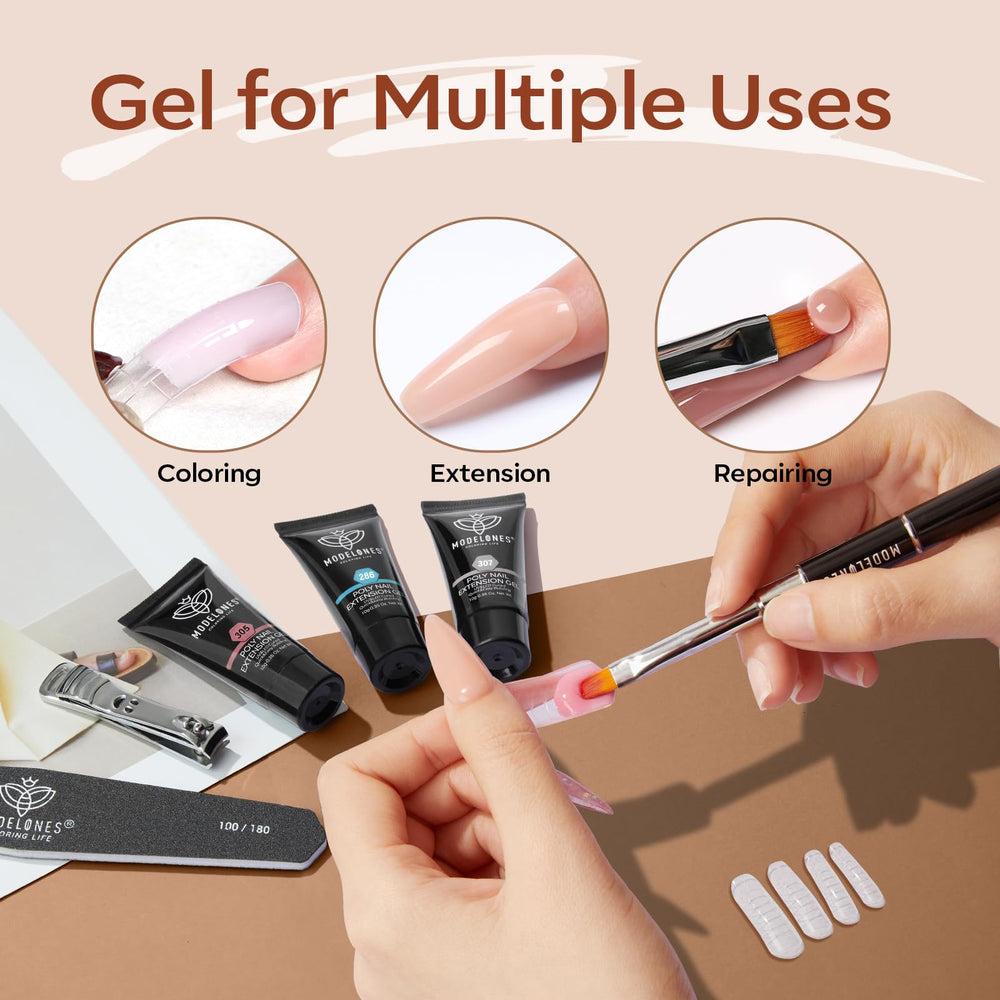 Modelones low odor formula protects natural nails during extended wear