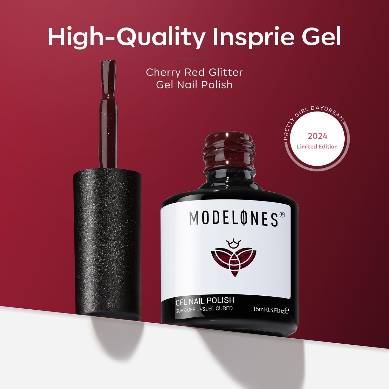 Modelones low-odor gel polish ideal for comfortable home manicures.
