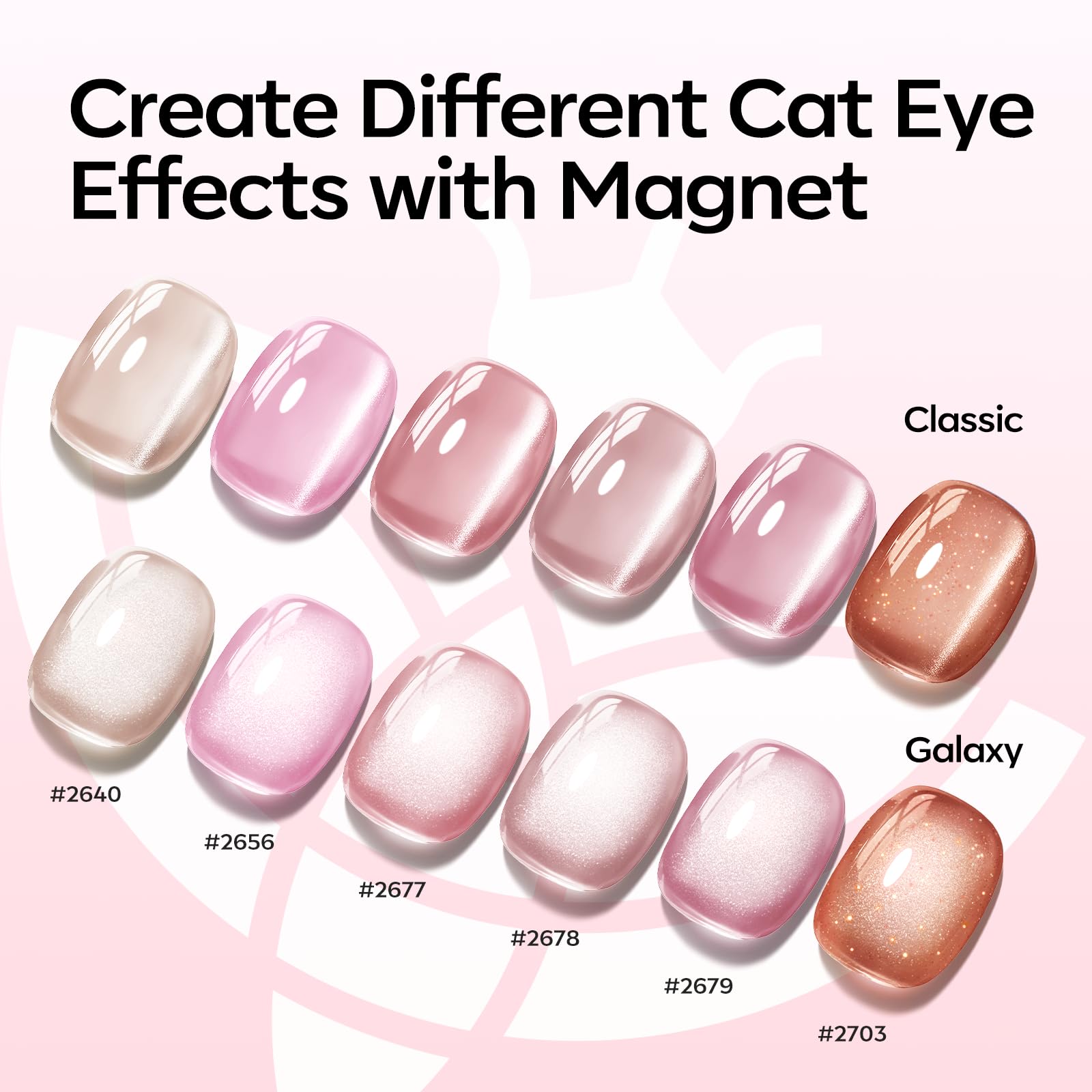 Modelones magnet tool demonstrated for creating sharp cat-eye effects.