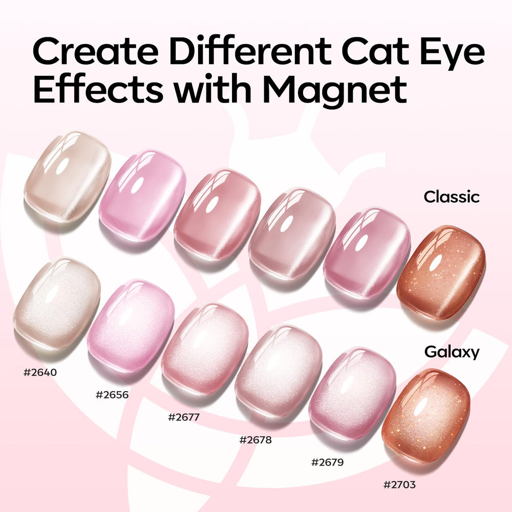 Modelones magnet tool demonstrated for creating sharp cat-eye effects.