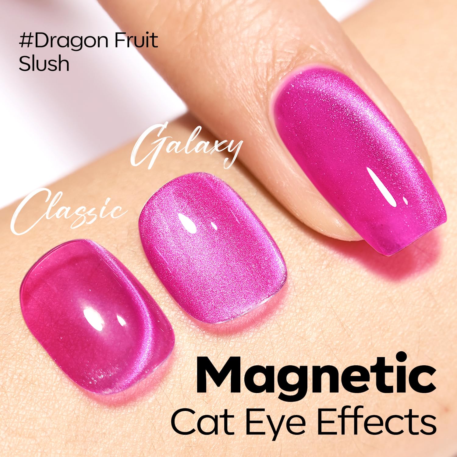 Modelones magnetic cat-eye powder detail enabling dramatic effects