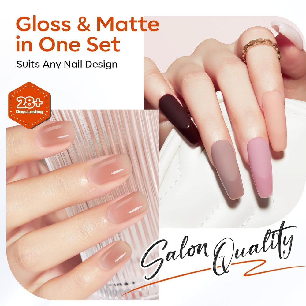 Modelones matte-top-coat close-up reveals velvety matte finish and smooth base.
