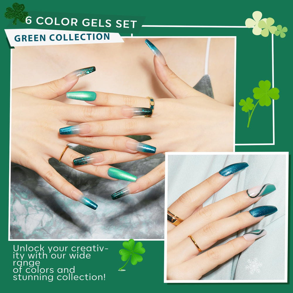 Modelones Mermaid Lagoon turquoise glitter gel, shimmering finish for nails.