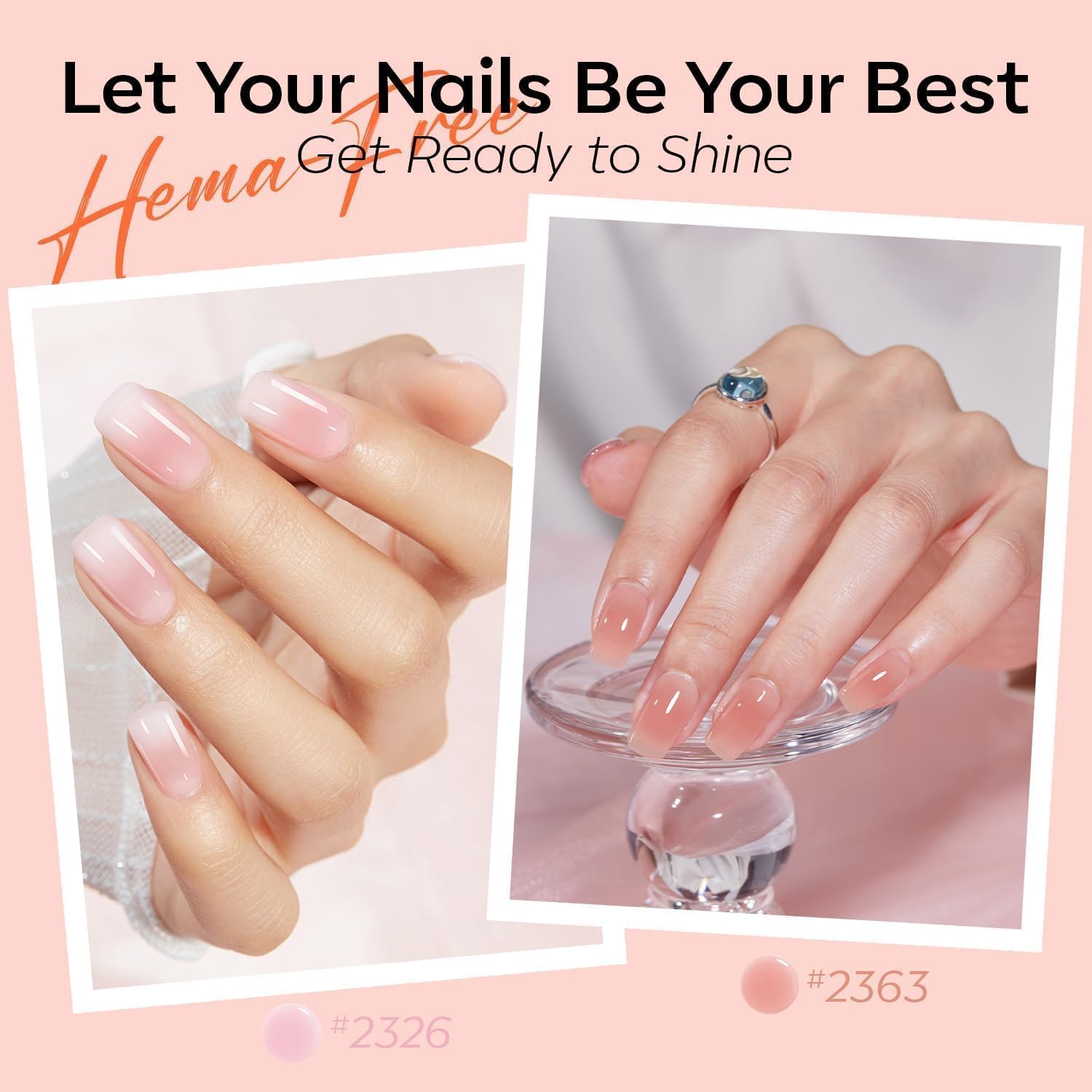 Modelones milky pink jelly polish offers delicate sheer finish for everyday wear